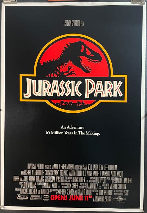 JURASSIC PARK, Original Rolled Advance Movie Poster - Original Vintage ...