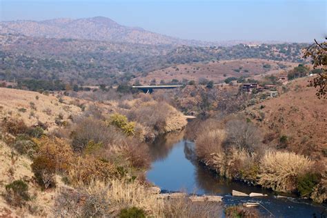 View On A River And A Bridge Free Stock Photo - Public Domain Pictures