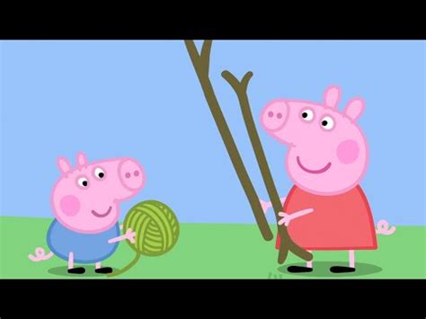 Peppa Pig Building a Scarecrow - English ESL video lesson