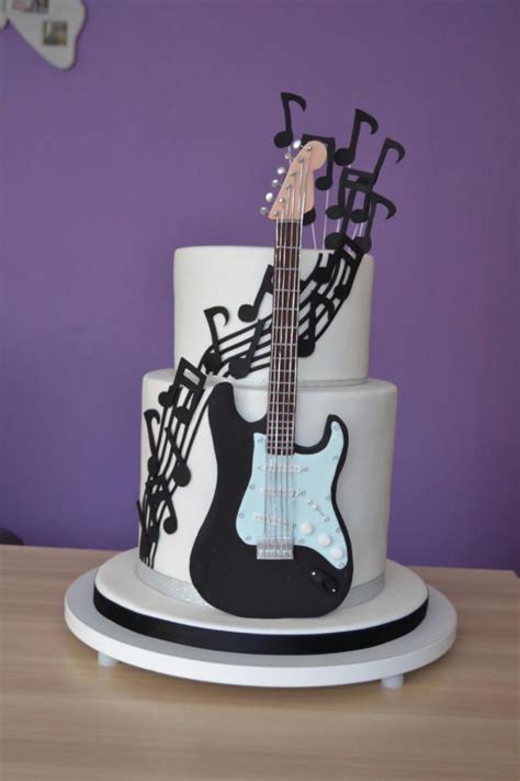 Guitar cake | Music cakes, Guitar birthday cakes, Music cake