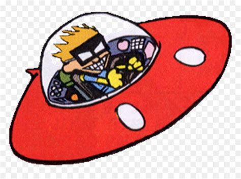 Spaceship Calvin And Hobbes Spaceman Spiff, HD Png Download - vhv