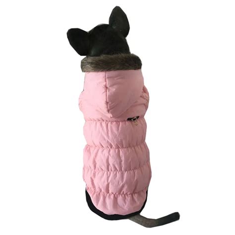 Medium Large Dog Winter Coat Cotton Padded Bubble Down Coat Hooded Fleece Lined Jacket Giant Dog ...