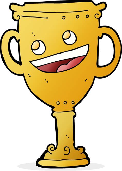 doodle character cartoon trophy 12891097 Vector Art at Vecteezy