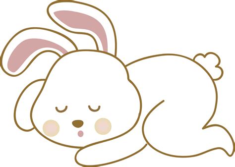 Sleeping bunny, illustration, vector on white background. 13820657 ...