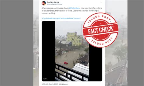 Fact Check: An old video showing a storm in Myanmar is being falsely presented as the damage ...