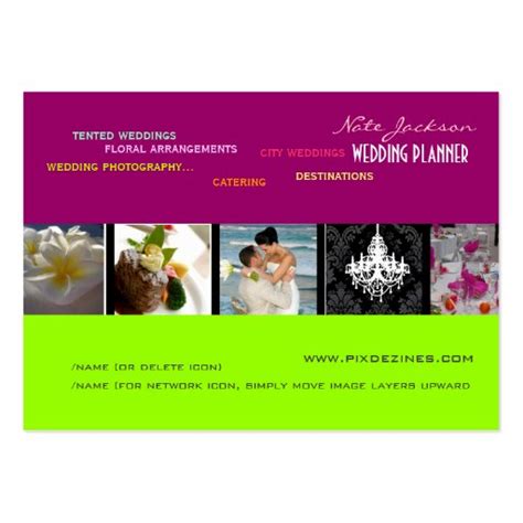 Wedding Planners Portfolio template Business Card