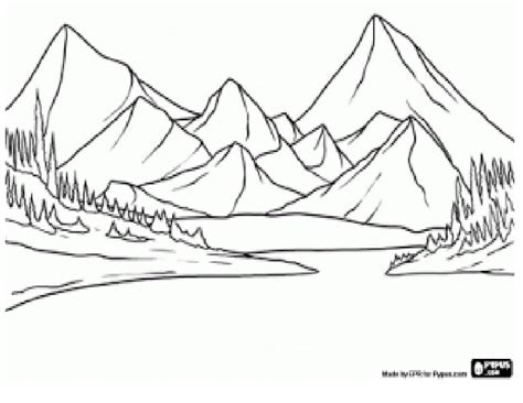 Imágenes De Montañas Para Colorear - Jatin