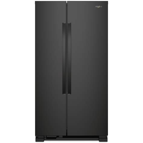 Whirlpool 36 in. 25.1 cu. ft. Side-by-Side Refrigerator - Black | P.C. Richard & Son