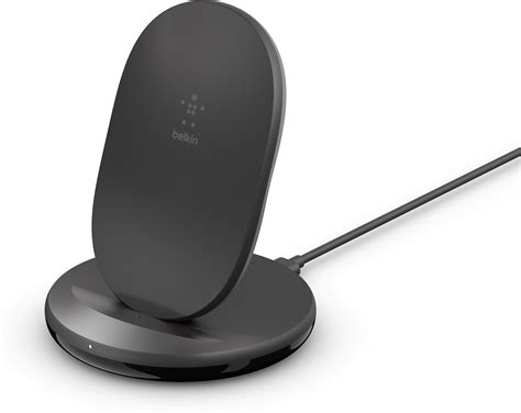 Belkin BOOST↑CHARGE™ (Black) 15-watt wireless charging stand for Qi ...