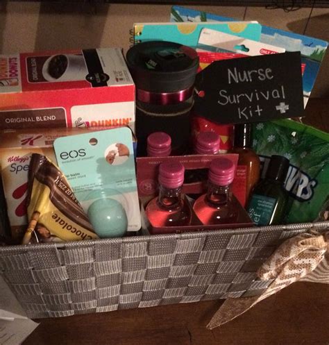 Nurse survival kit! Graduation gift | Nurse graduation gift, Nurse graduation gift basket ...