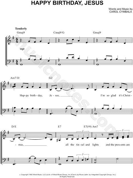 Happy Birthday Jesus Sheet Music | Happy Birthday Jesus! Sunday Schoo…