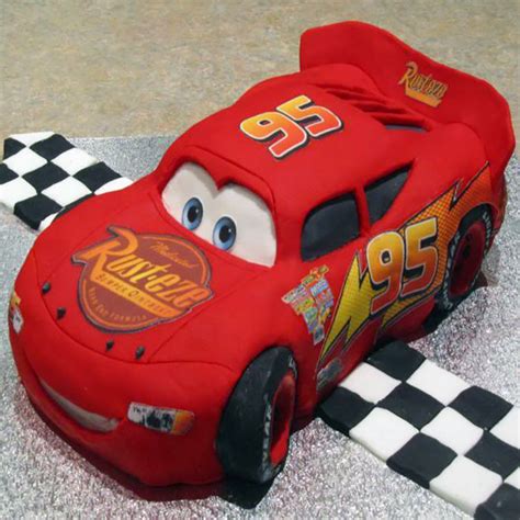 Disney's Cars - Lightning McQueen Car Cake – thedottedi.in