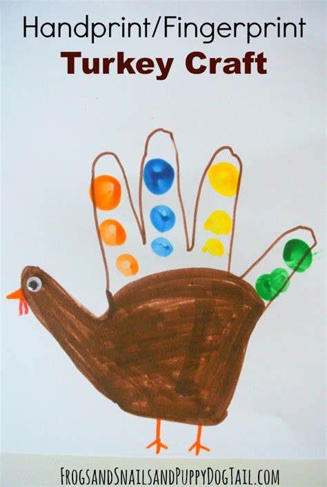 Handprint Turkey - Thanksgiving crafts for Young Kids - FSPDT