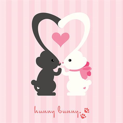 Bunnies Kissing Illustrations, Royalty-Free Vector Graphics & Clip Art - iStock