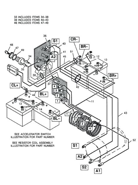 Ezgo Club Car Battery Diagram