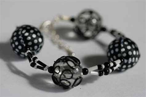 Black and White Friendship Bracelet Monochrome Bracelet - Etsy