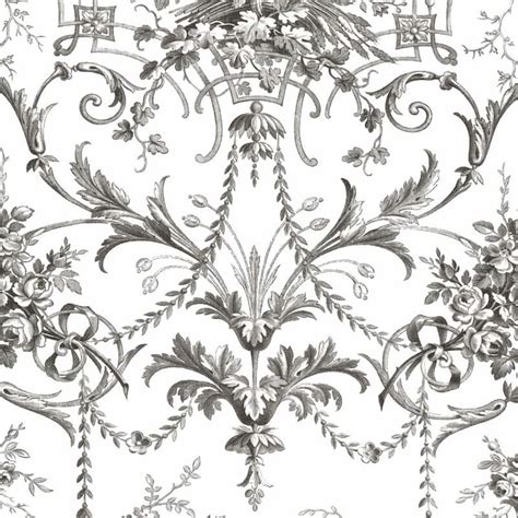 Laura Ashley Tuileries Charcoal Grey Wallpaper - Bed Bath & Beyond ...