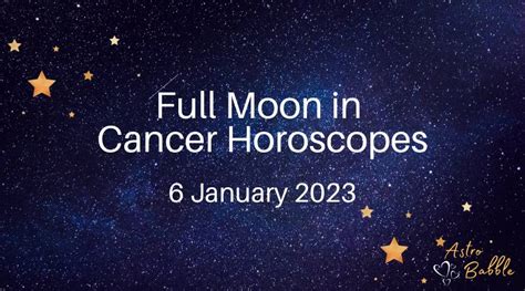 Full Moon In Cancer - 6 January 2023 | Astro Babble