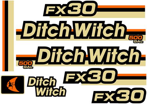 Ditch Witch FX30 Decal Set