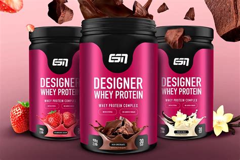 Eight colorful flavors on the way to ESN Designer Whey Protein