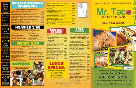 Our Menu | Mr. Taco Mexican Grill