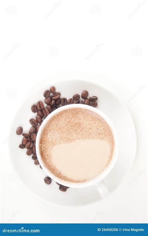 Coffee with milk stock photo. Image of saucer, drink - 26458206