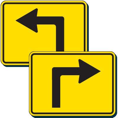 Left or Right Arrow Signs | Emedco