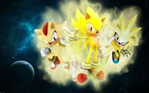 Super Sonic Super Silver And Super Shadow Wallpapers - Wallpaper Cave