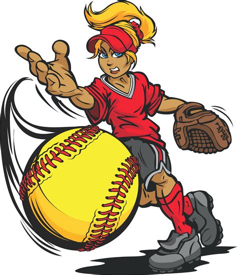 Transparent Softball Cartoon, Picture - Clipart Softball Pitching - Png Download - Full Size ...