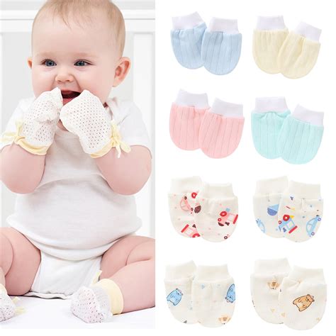 Kaesi Handsocks No-Scratch Protective Cotton Newborn Baby Caps Mittens for Baby - Walmart.com