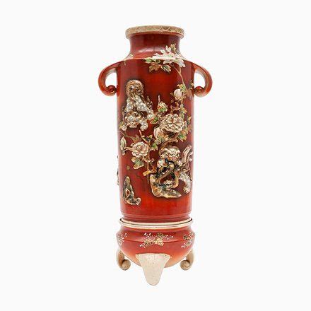 Antique Japanese Red Vases from Satsuma, Set of 2 | Satsuma vase, Red ...