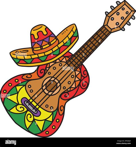 Cinco de Mayo Mexican Guitar, Hat Cartoon Clipart Stock Vector Image & Art - Alamy