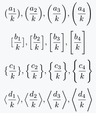 How do you write big brackets in LaTeX?