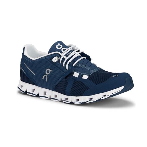 Cloud - Denim | White | Cloud shoes, On shoes, Cushioned running shoes