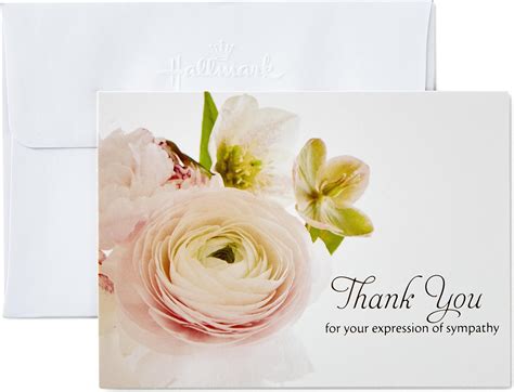 Hallmark Thank You for Your Sympathy Cards, Soft Bouquet (20 Note Cards with Envelopes) | Pricepulse