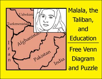 Malala, the Taliban, and Education - FREE Venn Diagram and Puzzle