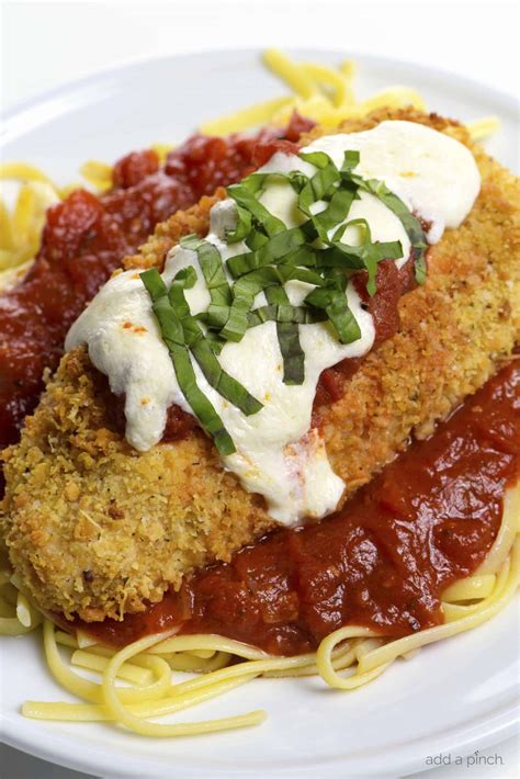 Baked Chicken Parmesan Recipe - Add a Pinch