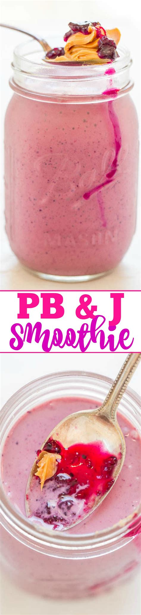 PB & J Smoothie - Averie Cooks