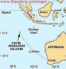 Cocos Islands Map