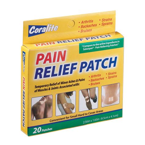 Pain Relief Patch, Set of 20