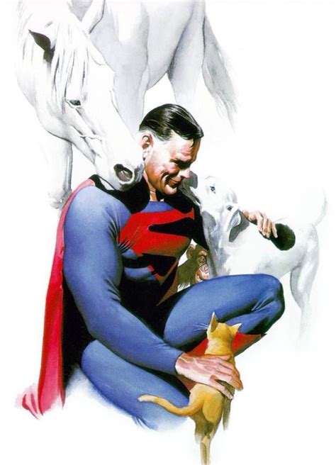 Superman with some Super Pets by Alex Ross : r/superman