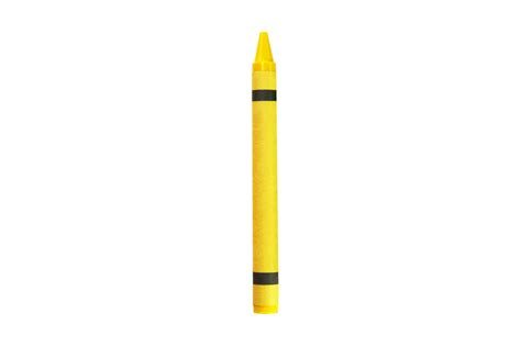 Yellow crayon isolated on a transparent background 21916547 PNG