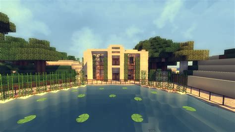 Minecraft: Modern Sandstone House - YouTube