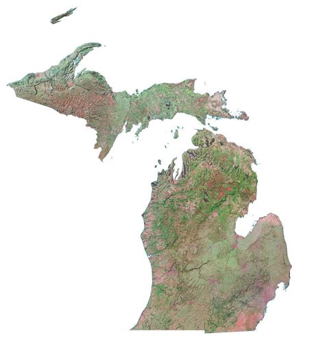 Map of Michigan - Cities and Roads - GIS Geography