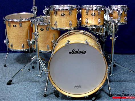 Ludwig USA Classic Maple Exotic "Birdseye Maple" 2015 Birdseye Maple (High Gloss) Drum ...