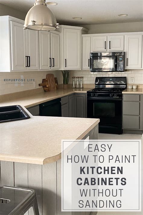 Easy how to paint kitchen cabinets without sanding | Painting kitchen cabinets white, Painting ...