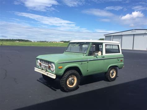 Preserved Original 1970 Boxwood Green Ford Bronco Beautiful and Well-documented