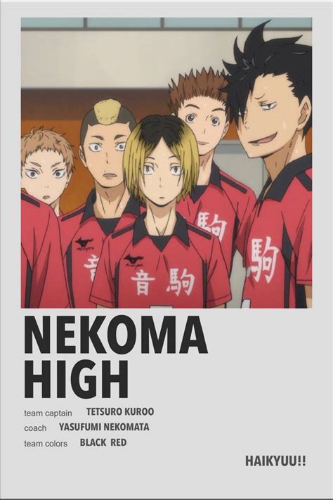 Nekoma Haikyuu Teams Names