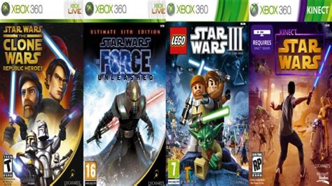 All Star Wars Games for Xbox 360 - YouTube