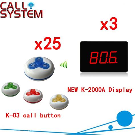 Wireless Table Buzzer System 433.92MHZ Restaurant Pager Equipment With ...